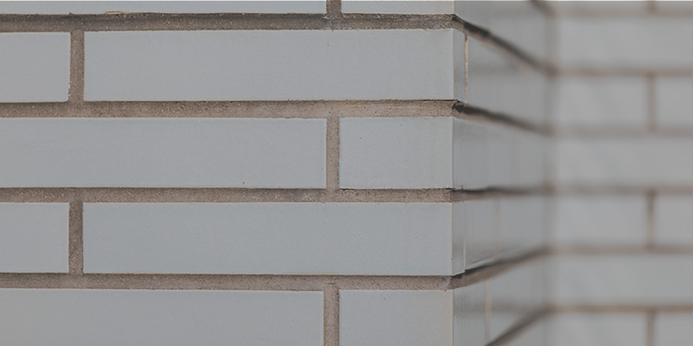 white glazed brick